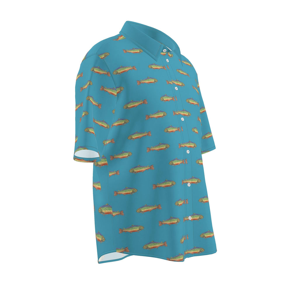 Rainbow Trout men's cotton shirt in XL